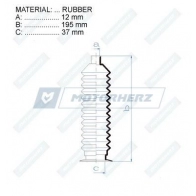 Пыльник рулевой рейки MOTORHERZ ZYU J9EZ RDZ0282MG 1440602538 - Изображение 2