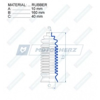 Пыльник рулевой рейки MOTORHERZ HTLV 1 1440602542 RDZ0289MG - Изображение 2