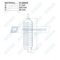 Пыльник рулевой рейки MOTORHERZ DCFTC A 1440602544 RDZ0293MG - Изображение 2