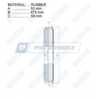 Пыльник рулевой рейки MOTORHERZ 79VO 2 1440602547 RDZ0298MG - Изображение 2