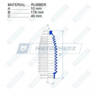 Пыльник рулевой рейки MOTORHERZ 1440602550 RDZ0302MG TW1X U - Изображение 2