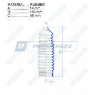 Пыльник рулевой рейки MOTORHERZ RDZ0304MG 1440602552 1VBV PXP - Изображение 2