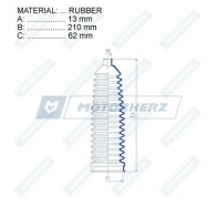 Пыльник рулевой рейки MOTORHERZ 6TE WTH RDZ0305MG 1440602553 - Изображение 2