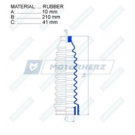 Пыльник рулевой рейки MOTORHERZ P3 ZDX 1440602558 RDZ0311MG - Изображение 2