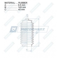 Пыльник рулевой рейки MOTORHERZ RDZ0316MG Z X8HRX 1440602560 - Изображение 2