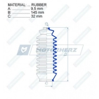 Пыльник рулевой рейки MOTORHERZ 3 SMOM 1440602561 RDZ0317MG - Изображение 2