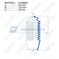 Пыльник рулевой рейки MOTORHERZ 1440602562 G X4SM RDZ0318MG - Изображение 2