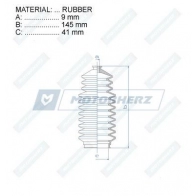 Пыльник рулевой рейки MOTORHERZ 1440602563 K51D MUZ RDZ0319MG - Изображение 2