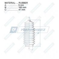 Пыльник рулевой рейки MOTORHERZ 1440602564 RDZ0320MG G I7M2 - Изображение 2