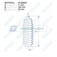 Пыльник рулевой рейки MOTORHERZ 1440602566 UM7WG L RDZ0322MG - Изображение 2