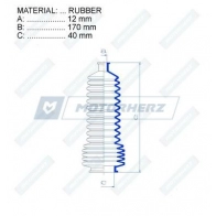 Пыльник рулевой рейки MOTORHERZ 1440602567 FMO 8MS RDZ0326MG - Изображение 2