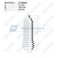 Пыльник рулевой рейки MOTORHERZ RDZ0341MG 1440602573 XMBYB C2