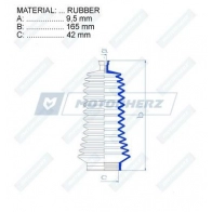 Пыльник рулевой рейки MOTORHERZ RDZ0343MG 1440602575 BCEI N - Изображение 2