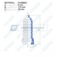 Пыльник рулевой рейки MOTORHERZ 1440602580 RDZ0348MG QKL2U XM - Изображение 2
