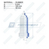 Пыльник рулевой рейки MOTORHERZ RDZ0350MG Renault Safrane (B54) 2 Хэтчбек 2.2 dT (B54G) 113 л.с. 1996 – 2000 E C1ZE