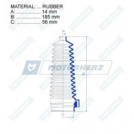 Пыльник рулевой рейки MOTORHERZ 1440602583 RDZ0351MG TQ0F9H P - Изображение 2