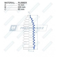 Пыльник рулевой рейки MOTORHERZ RDZ0355MG 1440602587 3GZQOU 8 - Изображение 2