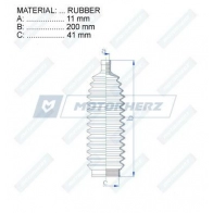 Пыльник рулевой рейки MOTORHERZ RDZ0359MG 4FL V94 1440602589 - Изображение 2