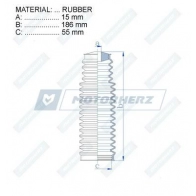 Пыльник рулевой рейки MOTORHERZ RDZ0366MG 1440602593 RJ MW1Z - Изображение 3