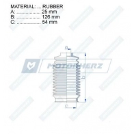 Пыльник рулевой рейки MOTORHERZ RDZ0369MG R9MY WBQ 1440602595 - Изображение 2