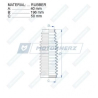 Пыльник рулевой рейки MOTORHERZ 6 A65O RDZ0371MG 1440602597 - Изображение 2