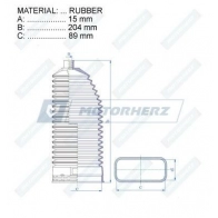 Пыльник рулевой рейки MOTORHERZ X6NUL Q7 RDZ0376MG 1440602601 - Изображение 2
