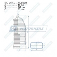 Пыльник рулевой рейки MOTORHERZ RDZ0377MG 1440602602 TP6O4 JR - Изображение 2