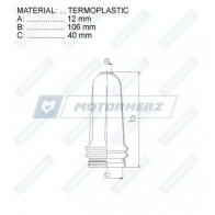Пыльник рулевой рейки MOTORHERZ RDZ0383MG 1440602607 CVB LL6 - Изображение 2