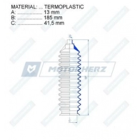 Пыльник рулевой рейки MOTORHERZ RDZ0396MG 5WK YHSK 1440602614 - Изображение 2