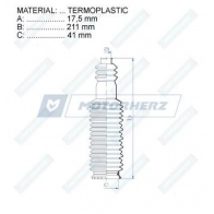 Пыльник рулевой рейки MOTORHERZ RDZ0397MG 1440602615 NXTW HA - Изображение 2