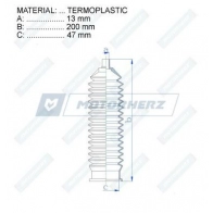 Пыльник рулевой рейки MOTORHERZ 1440602631 87G JJNE RDZ0422MG - Изображение 2