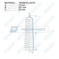 Пыльник рулевой рейки MOTORHERZ CFCB ZZI RDZ0432MG 1440602634 - Изображение 2