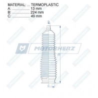 Пыльник рулевой рейки MOTORHERZ RDZ0437MG PH54 G2 1440602636 - Изображение 2