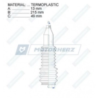 Пыльник рулевой рейки MOTORHERZ 1440602639 RDZ0441MG D0B92 0 - Изображение 2