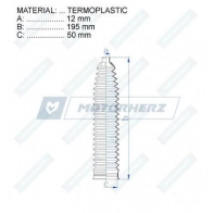 Пыльник рулевой рейки MOTORHERZ NB DMVW RDZ0449MG 1440602646 - Изображение 2
