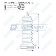Пыльник рулевой рейки MOTORHERZ U 3431C RDZ0454MG 1440602651 - Изображение 2