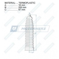Пыльник рулевой рейки MOTORHERZ RDZ0455MG DJ KQ1Q 1440602652 - Изображение 2