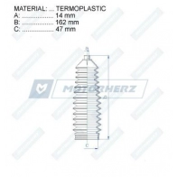 Пыльник рулевой рейки MOTORHERZ IR3Z NSP 1440602653 RDZ0456MG - Изображение 2