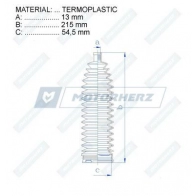 Пыльник рулевой рейки MOTORHERZ YL HADM2 1440602656 RDZ0459MG - Изображение 2