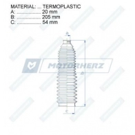 Пыльник рулевой рейки MOTORHERZ WUYD5 CA RDZ0462MG 1440602658 - Изображение 2