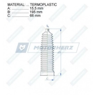 Пыльник рулевой рейки MOTORHERZ RDZ0467MG V 6VYVA 1440602662 - Изображение 2