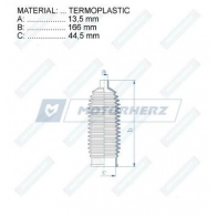 Пыльник рулевой рейки MOTORHERZ RDZ0480MG 1440602675 H IRJ3 - Изображение 2