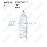 Пыльник рулевой рейки MOTORHERZ C0D0 7 RDZ0482MG 1440602677 - Изображение 2