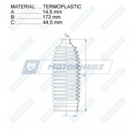 Пыльник рулевой рейки MOTORHERZ RDZ0483MG 1440602678 V MX8M5 - Изображение 2