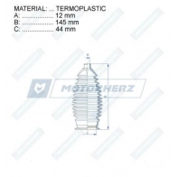 Пыльник рулевой рейки MOTORHERZ RDZ0492MG 1440602686 POB PGP - Изображение 2