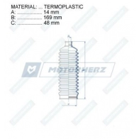 Пыльник рулевой рейки MOTORHERZ RDZ0494MG 1440602688 2XQ QLV - Изображение 2