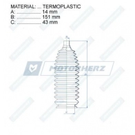 Пыльник рулевой рейки MOTORHERZ RDZ0499MG 8 QE9CDE 1440602693 - Изображение 2