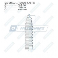 Пыльник рулевой рейки MOTORHERZ RDZ0508MG AX3 UXP 1440602698 - Изображение 2