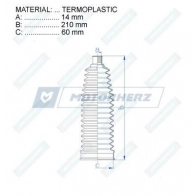 Пыльник рулевой рейки MOTORHERZ B2X WF 1440602699 RDZ0509MG - Изображение 2