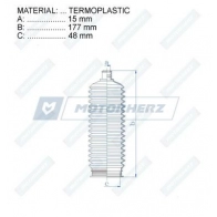 Пыльник рулевой рейки MOTORHERZ RDZ0510MG 866B WK 1440602700 - Изображение 2